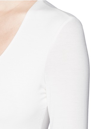 Detail View - Click To Enlarge - ARMANI COLLEZIONI - Round neck jersey T-shirt