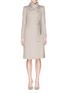 Main View - Click To Enlarge - ARMANI COLLEZIONI - Side tie brushed cashmere coat