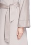 Detail View - Click To Enlarge - ARMANI COLLEZIONI - Drape front cashmere felt coat