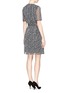 Back View - Click To Enlarge - ARMANI COLLEZIONI - Mist dot print chiffon dress