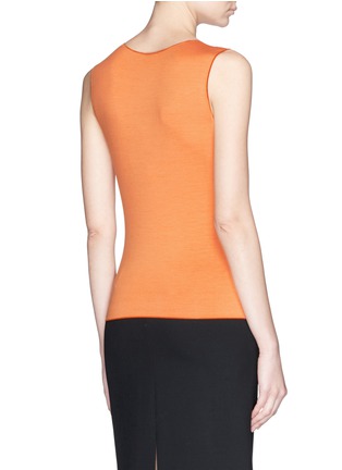 Back View - Click To Enlarge - ARMANI COLLEZIONI - Stretch jersey tank top