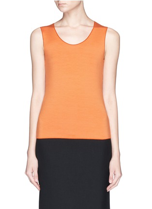 Main View - Click To Enlarge - ARMANI COLLEZIONI - Stretch jersey tank top