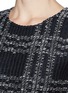 Detail View - Click To Enlarge - ST. JOHN - Plaid check knit wool blend dress