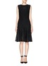 Main View - Click To Enlarge - ST. JOHN - Engineered floral lace knit dress