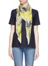 Figure View - Click To Enlarge - ANNA CORONEO - Zebra print silk chiffon scarf