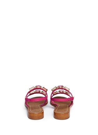 Back View - Click To Enlarge - KATE SPADE - 'Bacau' rhinestone appliqué suede sandals