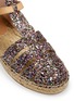 Detail View - Click To Enlarge - KATE SPADE - 'Lolana' glitter leather fisherman sandals
