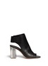 Main View - Click To Enlarge - VINCE - 'Faye' metal heel leather sandal booties