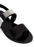 Detail View - Click To Enlarge - VINCE - 'Ciara' metal plate leather slingback sandals