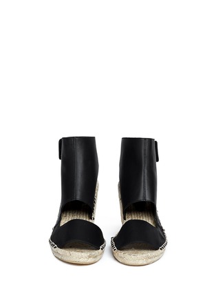 Figure View - Click To Enlarge - VINCE - 'Spencer' leather espadrille wedge sandals