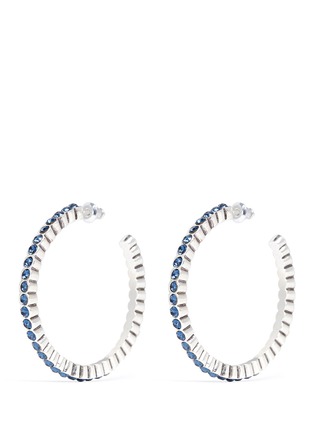 Main View - Click To Enlarge - PHILIPPE AUDIBERT - Swarovski crystal hoop earrings