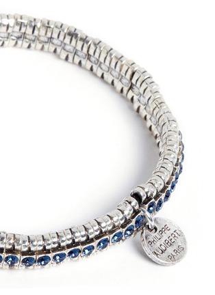 Detail View - Click To Enlarge - PHILIPPE AUDIBERT - 'New Broome' crystal elastic bracelet