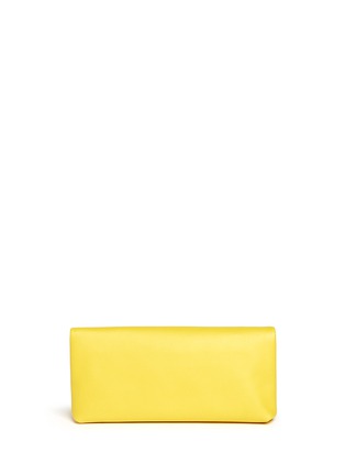 Back View - Click To Enlarge - ALEXANDER MCQUEEN - 'Padlock' leather clutch