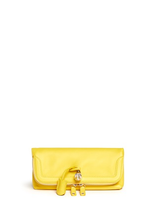 Main View - Click To Enlarge - ALEXANDER MCQUEEN - 'Padlock' leather clutch
