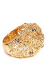 Detail View - Click To Enlarge - ALEXANDER MCQUEEN - Crystal filigree dome ring