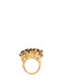 Figure View - Click To Enlarge - ALEXANDER MCQUEEN - Cherry blossom crystal skull ring