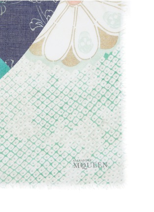 Detail View - Click To Enlarge - ALEXANDER MCQUEEN - Kimono patchwork modal-silk scarf