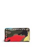 Main View - Click To Enlarge - VALENTINO GARAVANI - 'Camupsychedelic' print zip continental wallet