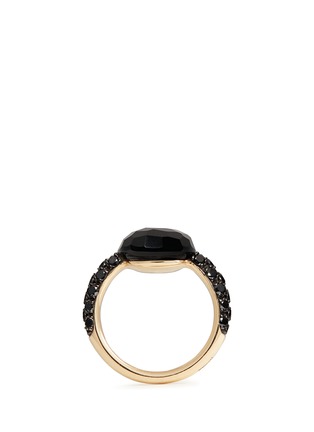 Detail View - Click To Enlarge - POMELLATO - 'Capri' Onyx and black diamond rose gold ring