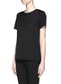 Front View - Click To Enlarge - THEORY - Branza silk front knit top