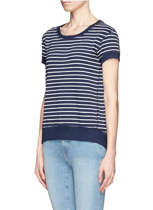Front View - Click To Enlarge - THEORY - 'Sanibela' stripe T-shirt