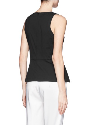 Back View - Click To Enlarge - THEORY - Ballise cotton-blend peplum top