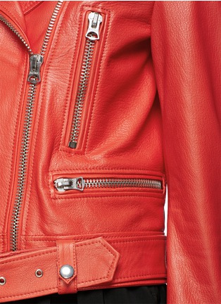 Detail View - Click To Enlarge - ACNE STUDIOS - 'Mape' belted leather jacket 