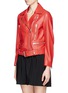 Front View - Click To Enlarge - ACNE STUDIOS - 'Mape' belted leather jacket 
