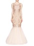 Main View - Click To Enlarge -  - Embroidered lace mermaid gown