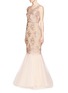Figure View - Click To Enlarge -  - Embroidered lace mermaid gown