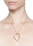 Detail View - Click To Enlarge - SHAUN LEANE - Branch hoop pendant diamond and cultured pearl necklace