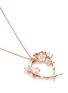 Figure View - Click To Enlarge - SHAUN LEANE - Branch hoop pendant diamond and cultured pearl necklace