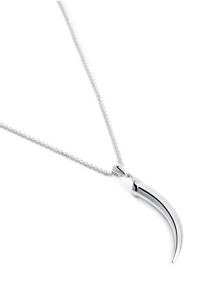 Figure View - Click To Enlarge - SHAUN LEANE - Silver knife edge tusk necklace