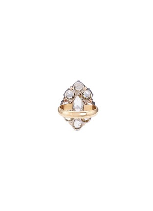  - AISHWARYA - Diamond cluster gold alloy ring