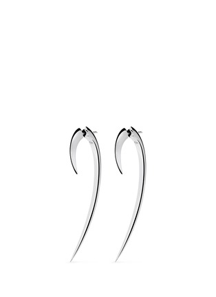 Main View - Click To Enlarge - SHAUN LEANE - Large silver hook earrings