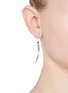 Figure View - Click To Enlarge - SHAUN LEANE - Silver knife edge tusk earrings