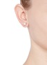 Figure View - Click To Enlarge - SHAUN LEANE - Cherry blossom diamond earrings