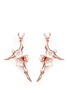 Main View - Click To Enlarge - SHAUN LEANE - Large branch diamond and cultured pearl drop earrings