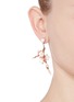 Figure View - Click To Enlarge - SHAUN LEANE - Large branch diamond and cultured pearl drop earrings
