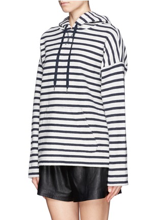 Front View - Click To Enlarge - T BY ALEXANDER WANG - Stripe French terry sweatshirt