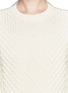 Detail View - Click To Enlarge - SACAI LUCK - Cable knit angora wool sweater