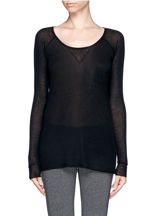Main View - Click To Enlarge - HU-NU - 'Rita' eco friendly cashmere top