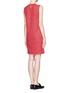 Back View - Click To Enlarge - VICTORIA, VICTORIA BECKHAM - Triangle patchwork crepe dress