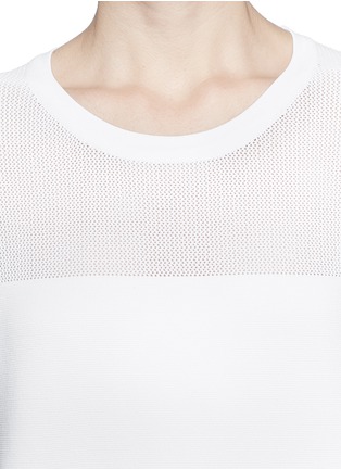 Detail View - Click To Enlarge - RAG & BONE - 'Nicola' mesh yoke knit T-shirt