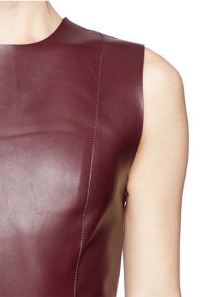 Detail View - Click To Enlarge - T BY ALEXANDER WANG - Lambskin leather shift dress