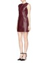 Front View - Click To Enlarge - T BY ALEXANDER WANG - Lambskin leather shift dress
