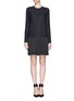 Main View - Click To Enlarge - VICTORIA, VICTORIA BECKHAM - Triangle patchwork combo dress
