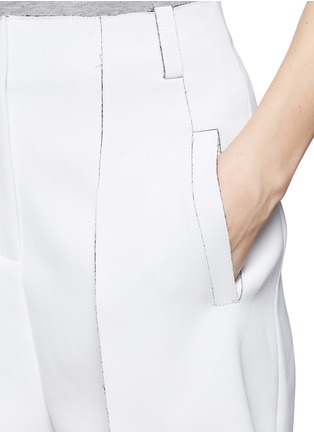Detail View - Click To Enlarge - T BY ALEXANDER WANG - Double faced pleat shorts