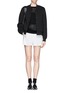 Figure View - Click To Enlarge - T BY ALEXANDER WANG - Bonded jersey bomber jacket