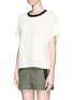 Front View - Click To Enlarge - RAG & BONE - Egg reversible crepe top